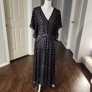 NWT En Creme black sheer dress